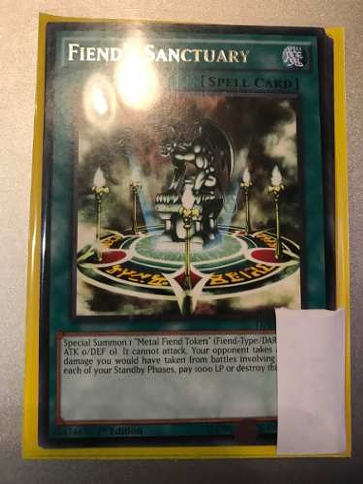 Fiend's Sanctuary - dprp-en015 - Rare 1st Edition 1