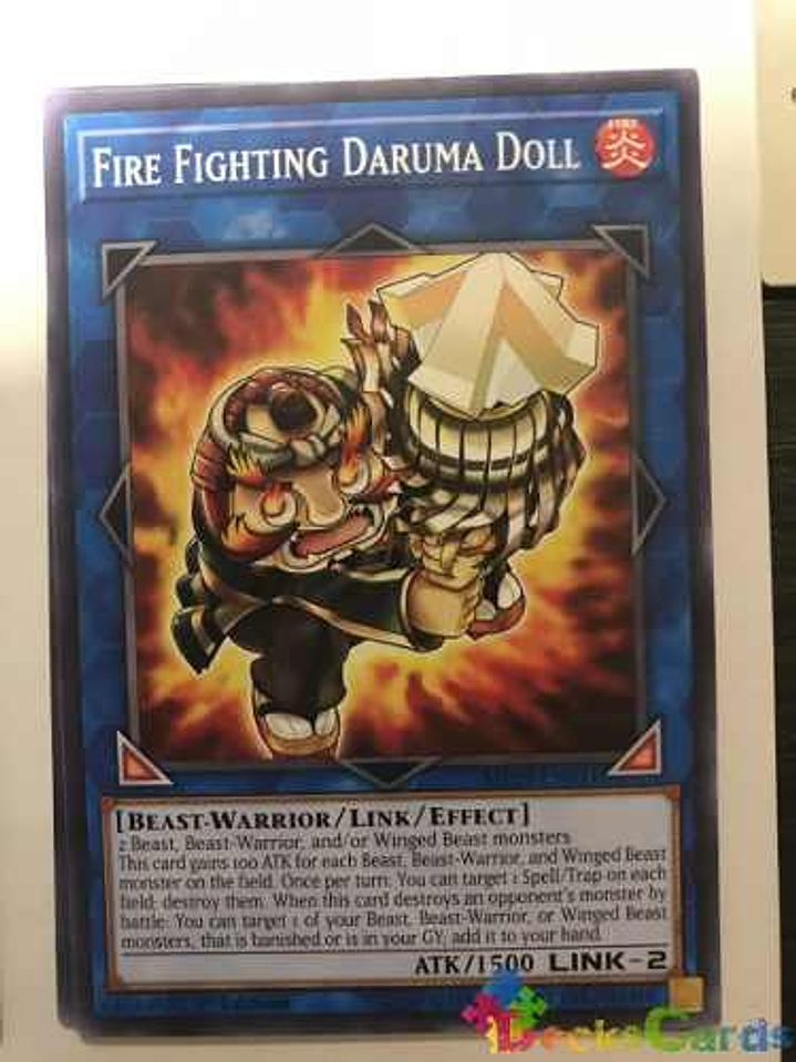 Fire Fighting Daruma Doll - mp19-en031 - Common 1st Edition 1