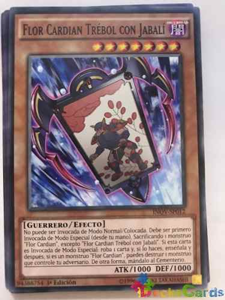 Flower Cardian Clover With Boar - inov-en012 - Common 1st Ed 1