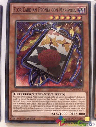 Flower Cardian Peony With Butterfly - inov-en014 - Common 1st Edition