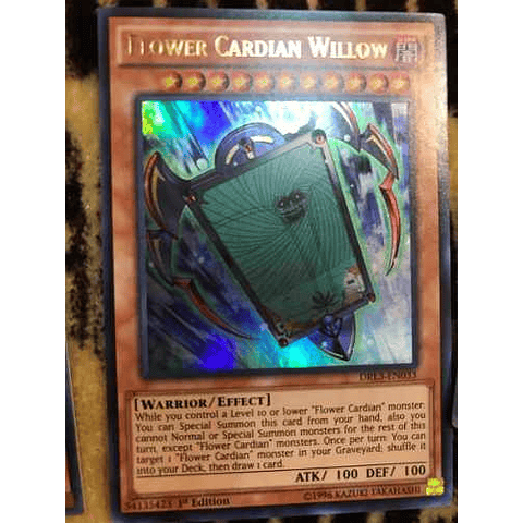 Flower Cardian Willow - drl3-en033 - Ultra Rare 1st Edition