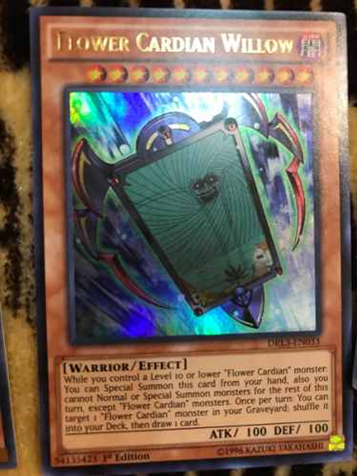 Flower Cardian Willow - drl3-en033 - Ultra Rare 1st Edition 1