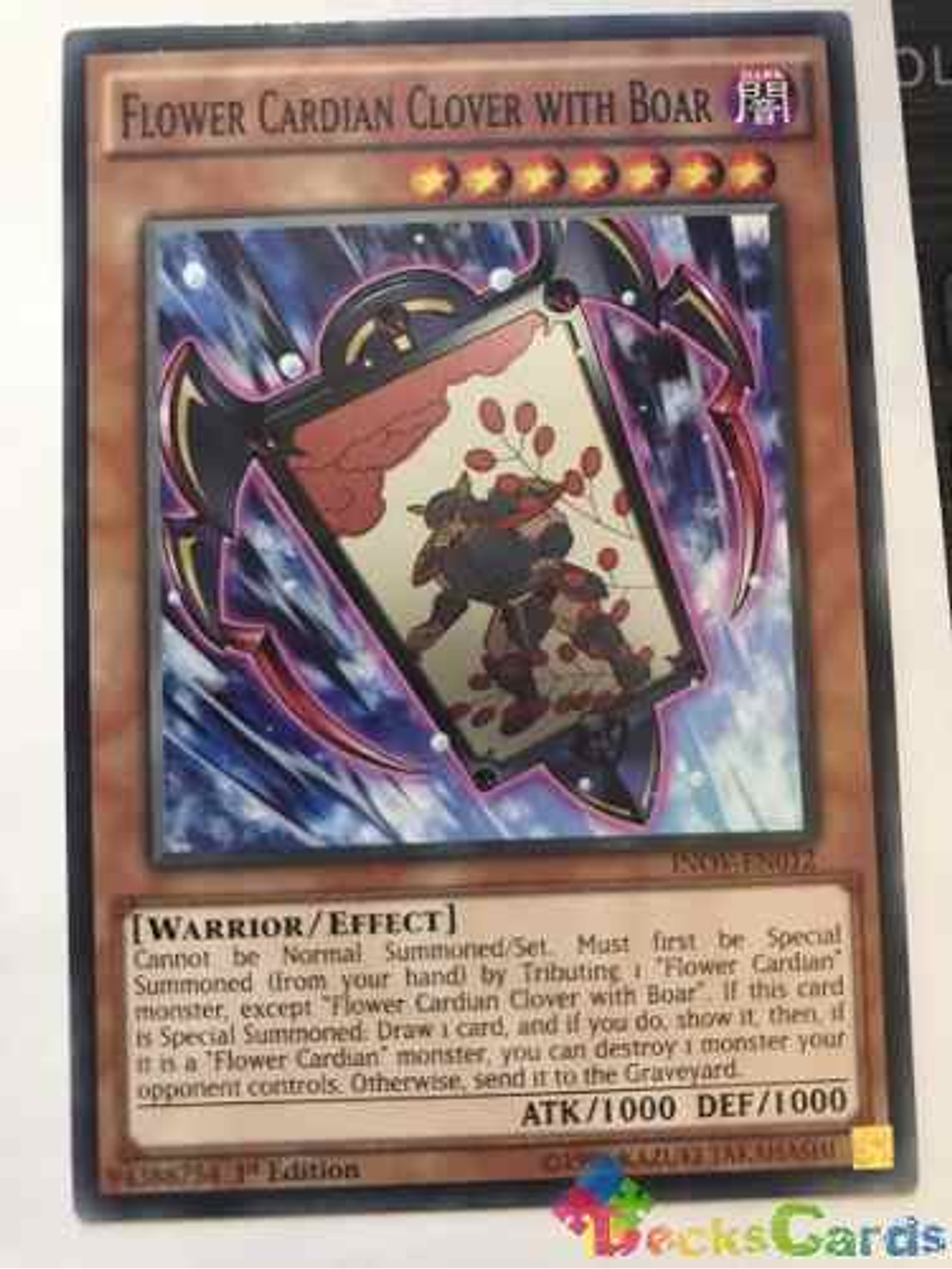 Flower Cardian Clover With Boar - inov-en012 - Common 1st Ed 2