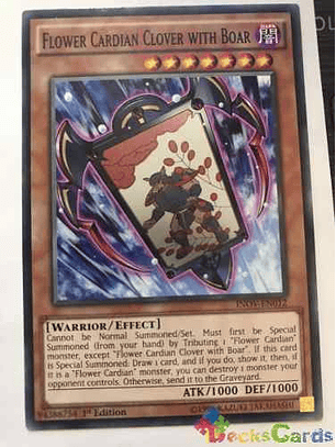 Flower Cardian Clover With Boar - inov-en012 - Common 1st Ed