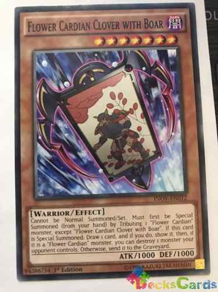 Flower Cardian Clover With Boar - inov-en012 - Common 1st Ed 2