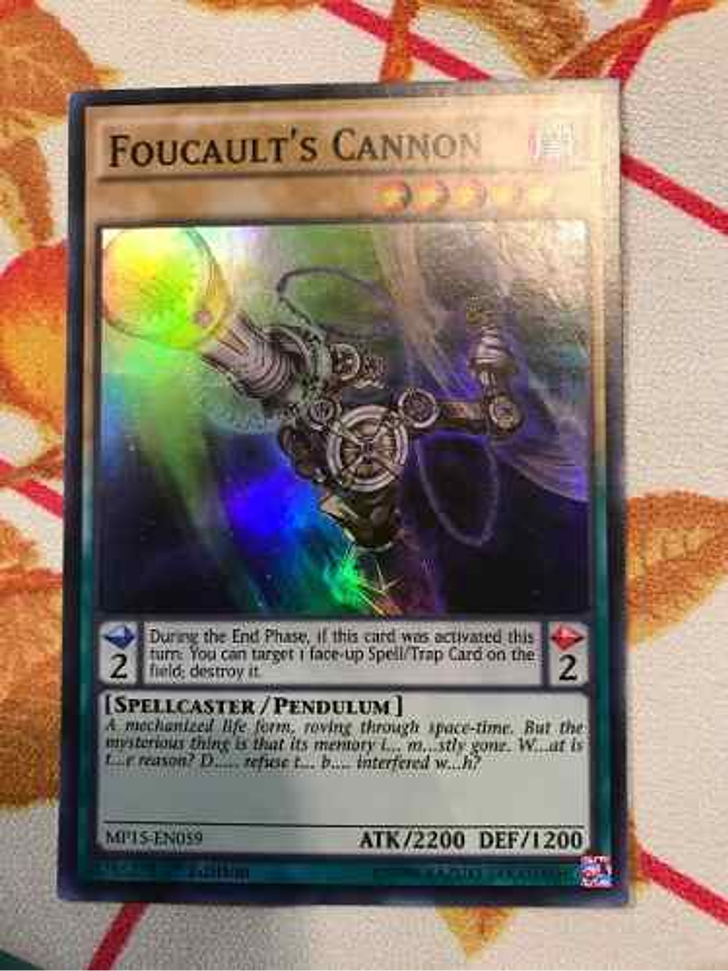 Foucault's Cannon - mp15-en059 - Super Rare 1st Edition 1