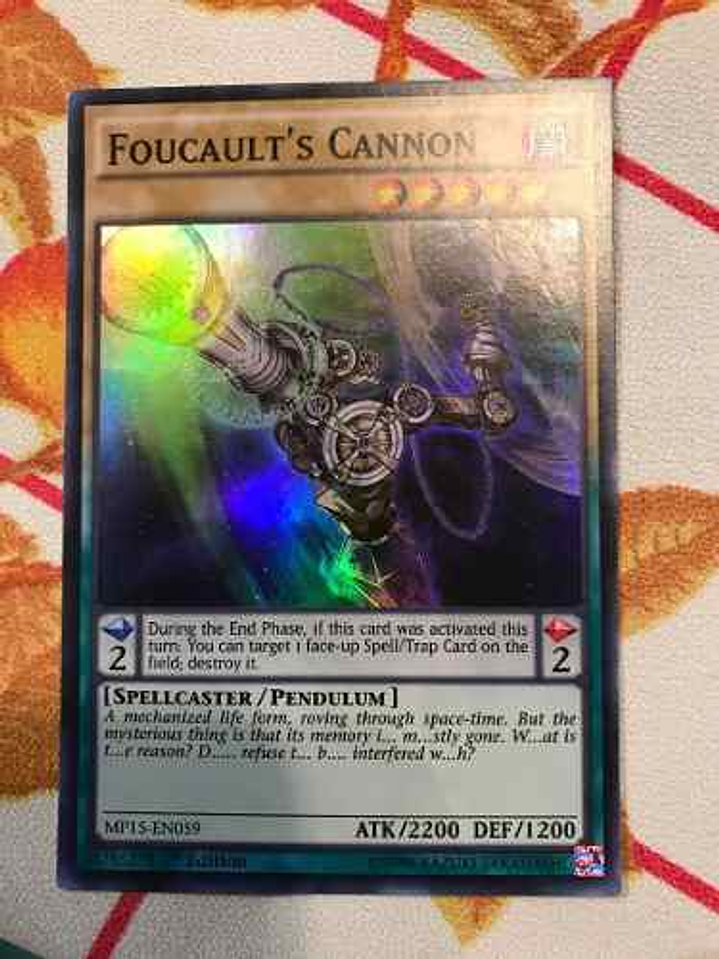 Foucault's Cannon - mp15-en059 - Super Rare 1st Edition 1