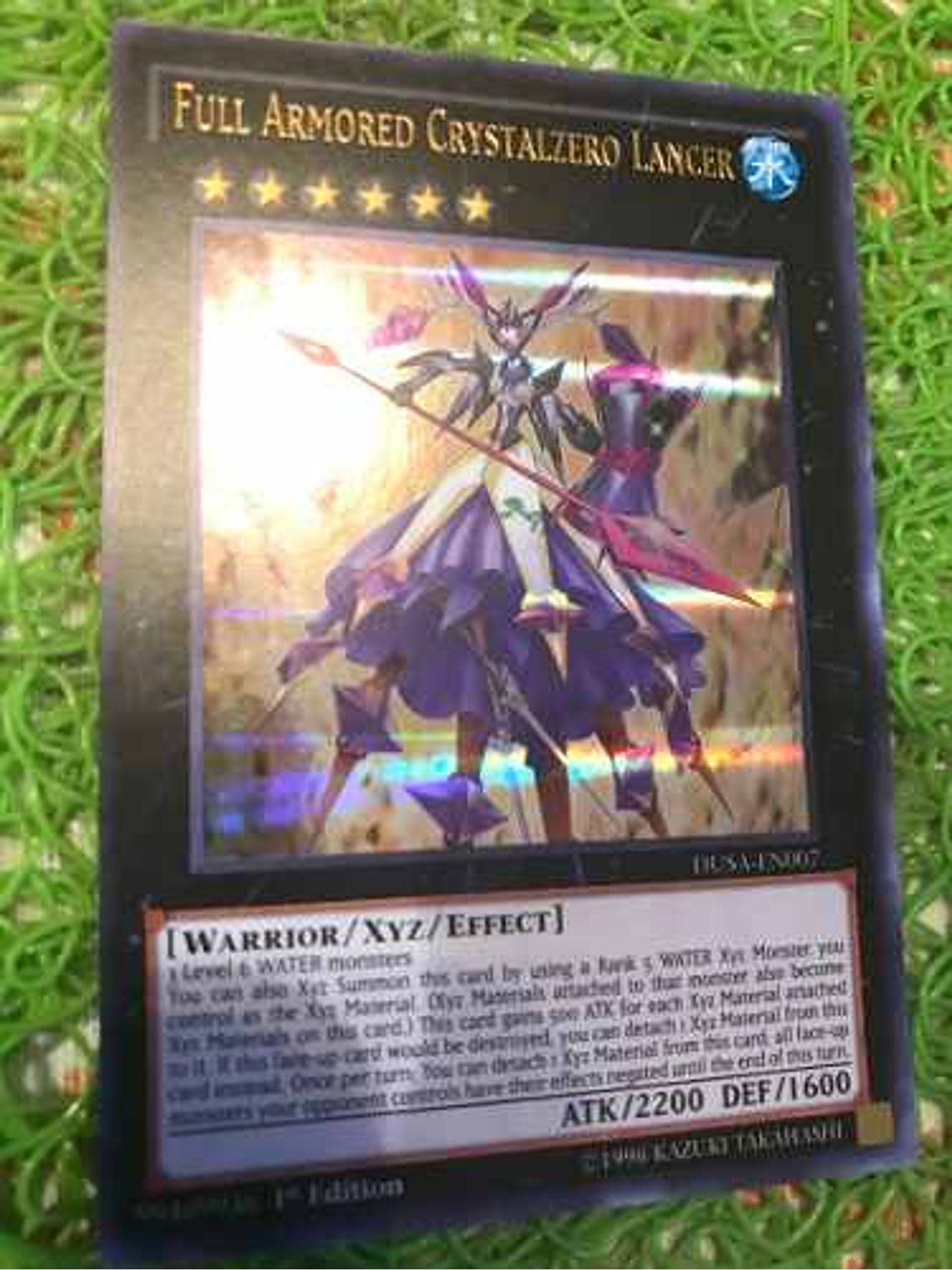 Full Armored Crystalzero Lancer - dusa-en007 - Ultra Rare 1st Edition 1