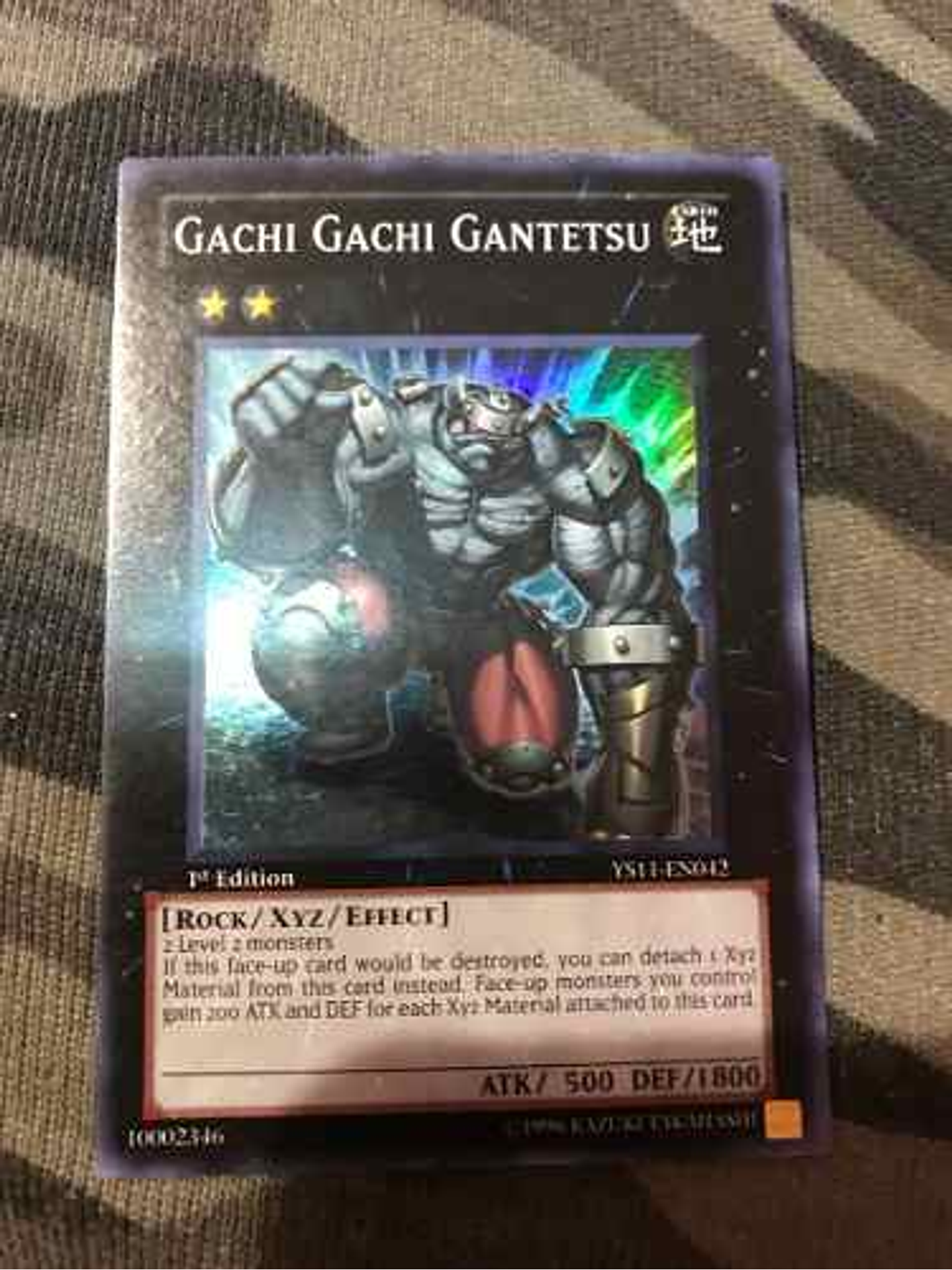 Gachi Gachi Gantetsu - ys11-en042 - Super Rare 1st Edition 1