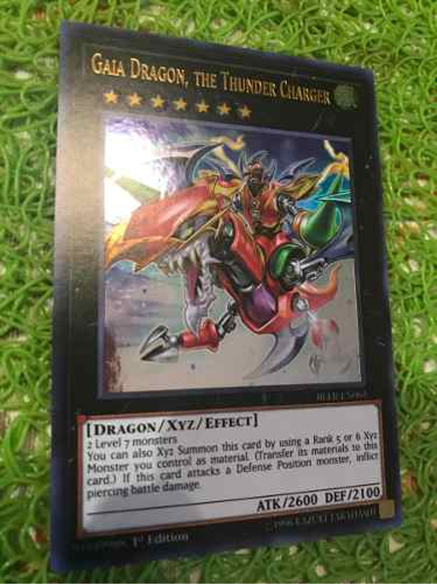 Gaia Dragon, The Thunder Charger - bllr-en065 - Ultra Rare 1st Edition 1