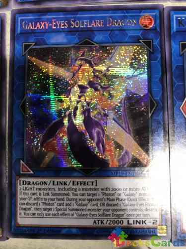  Galaxy-Eyes Solflare Dragon - MP19-EN188 - Prismatic Secret Rare 1st Edition