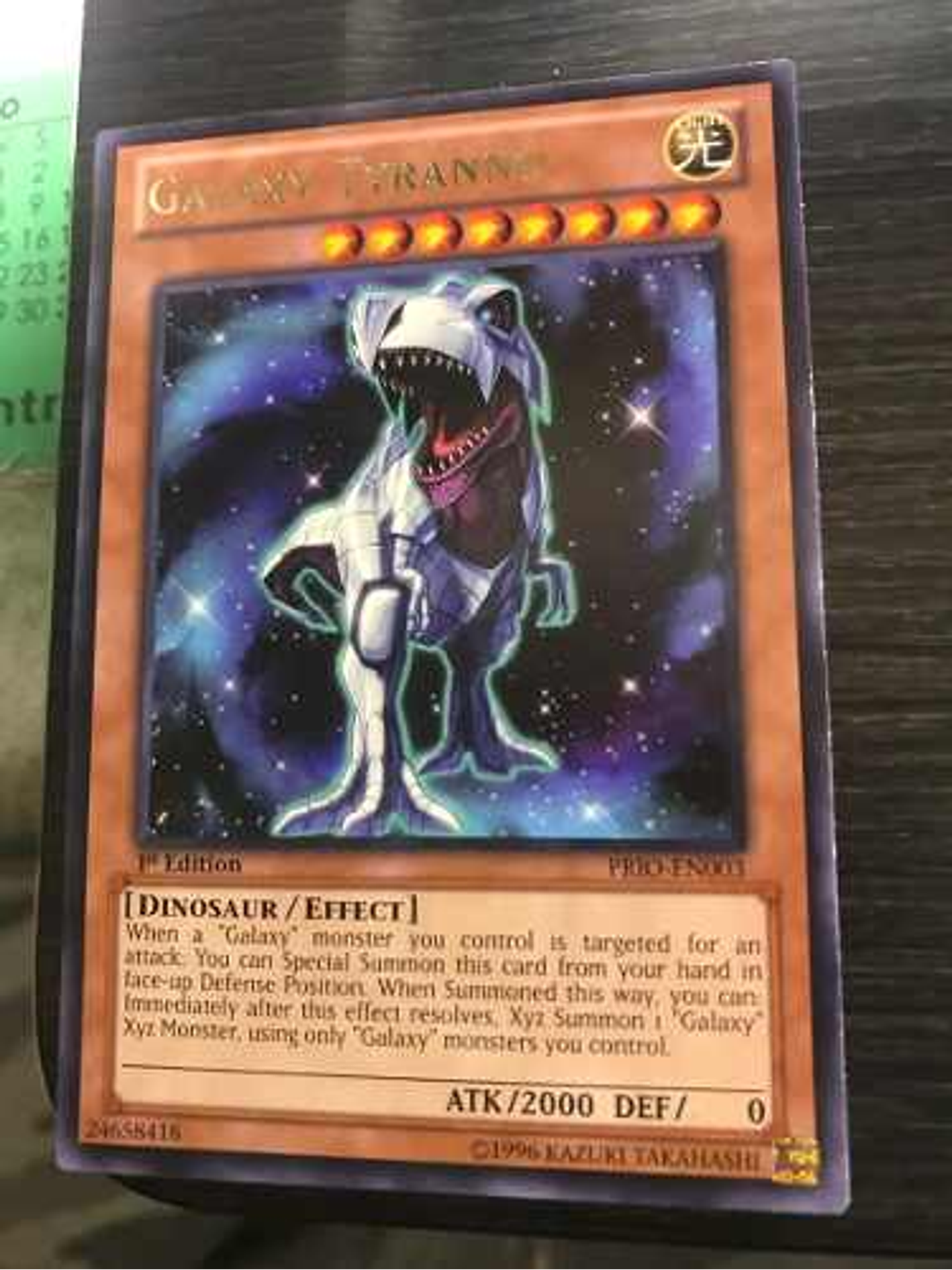 Galaxy Tyranno - prio-en003 - Rare 1st Edition 1