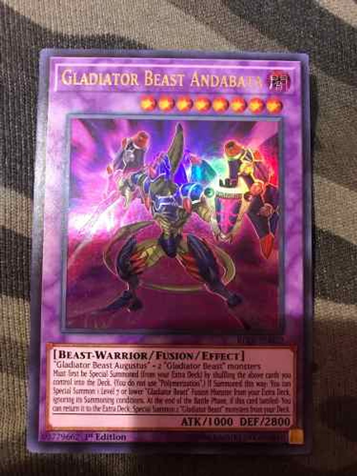 Gladiator Beast Andabata - bllr-en022 - Ultra Rare 1st Editi 1
