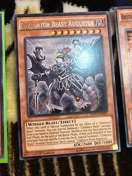 Gladiator Beast Augustus - mp15-en020 - Rare 1st Edition