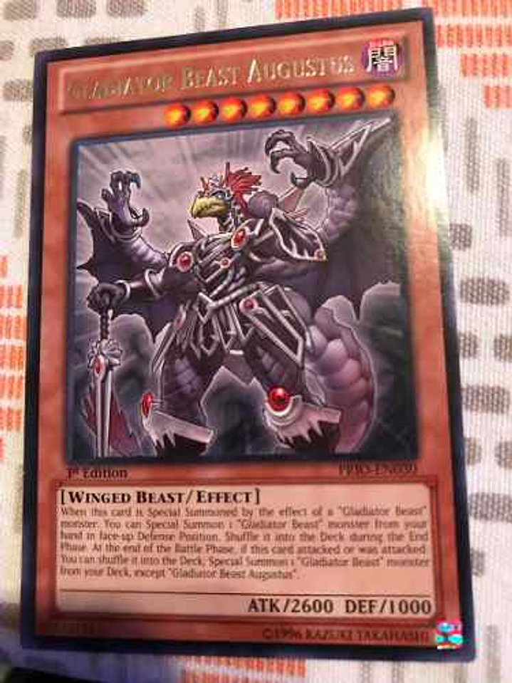 Gladiator Beast Augustus - prio-en030 - Rare 1st Edition 1