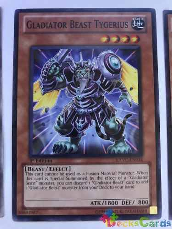 Gladiator Beast Tygerius - exvc-en034 - Common 1st Edition 1