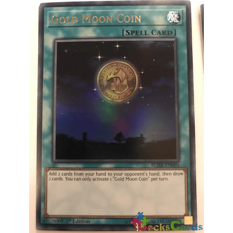 Gold Moon Coin - blhr-en003 - Ultra Rare 1st Edition