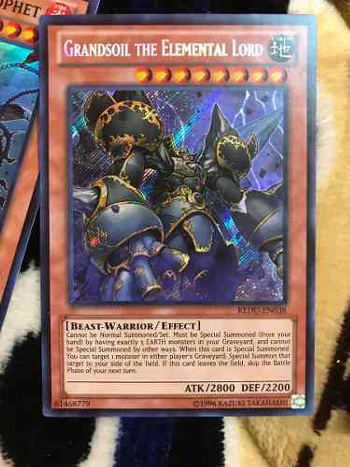 Grandsoil the Elemental Lord - REDU-EN038 - Secret Rare Unlimited 1