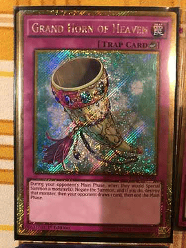 Grand Horn of Heaven - PGL3-EN040 - Gold Secret Rare 1st Edition