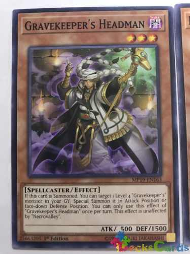 Gravekeeper's Headman - mp19-en163 - Common 1st Edition 1