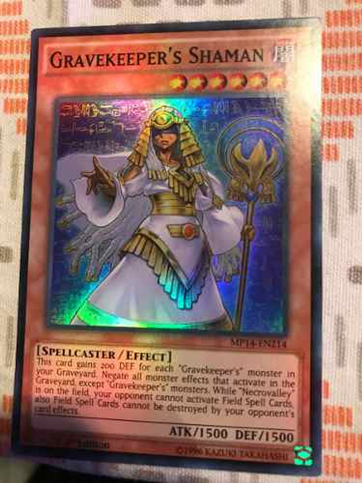 Gravekeeper's Shaman - mp14-en214 - Super Rare 1st Edition 1