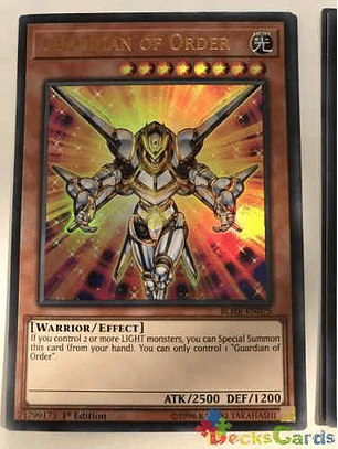 Guardian Of Order - blhr-en075 - Ultra Rare 1st Edition