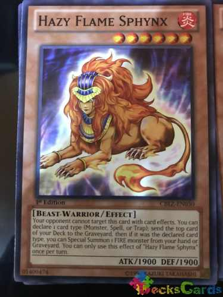 Hazy Flame Sphynx - cblz-en030 - Common 1st Edition 1