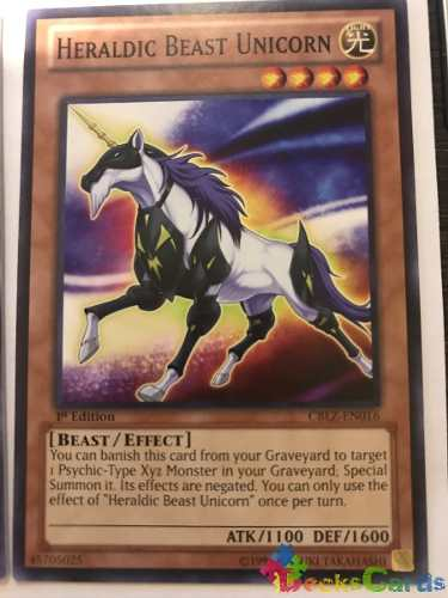 Heraldic Beast Unicorn - cblz-en016 - Common 1st Edition 1