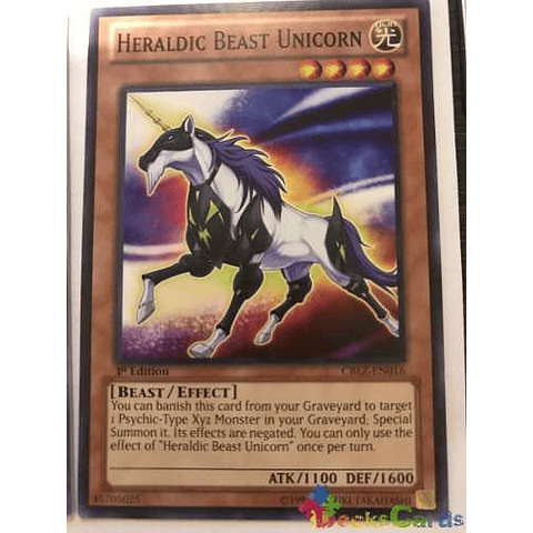 Heraldic Beast Unicorn - cblz-en016 - Common 1st Edition