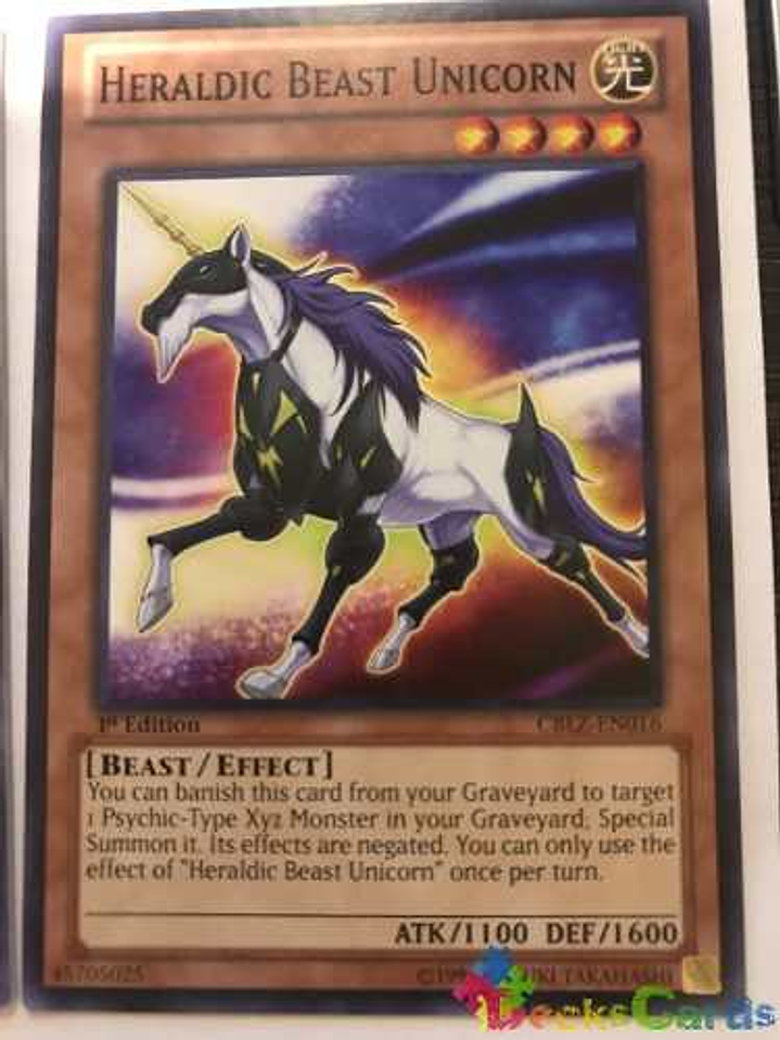 Heraldic Beast Unicorn - cblz-en016 - Common 1st Edition 1