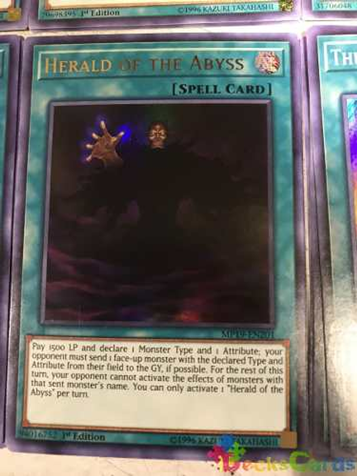 Herald Of The Abyss - mp19-en201 - Ultra Rare 1st Edition 1
