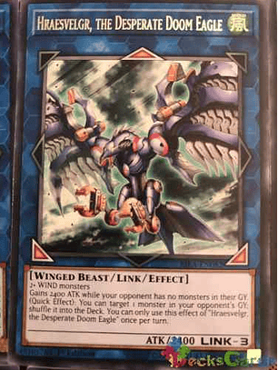 Hraesvelgr, The Desperate Doom Eagle - rira-en082 - Rare 1st Edition