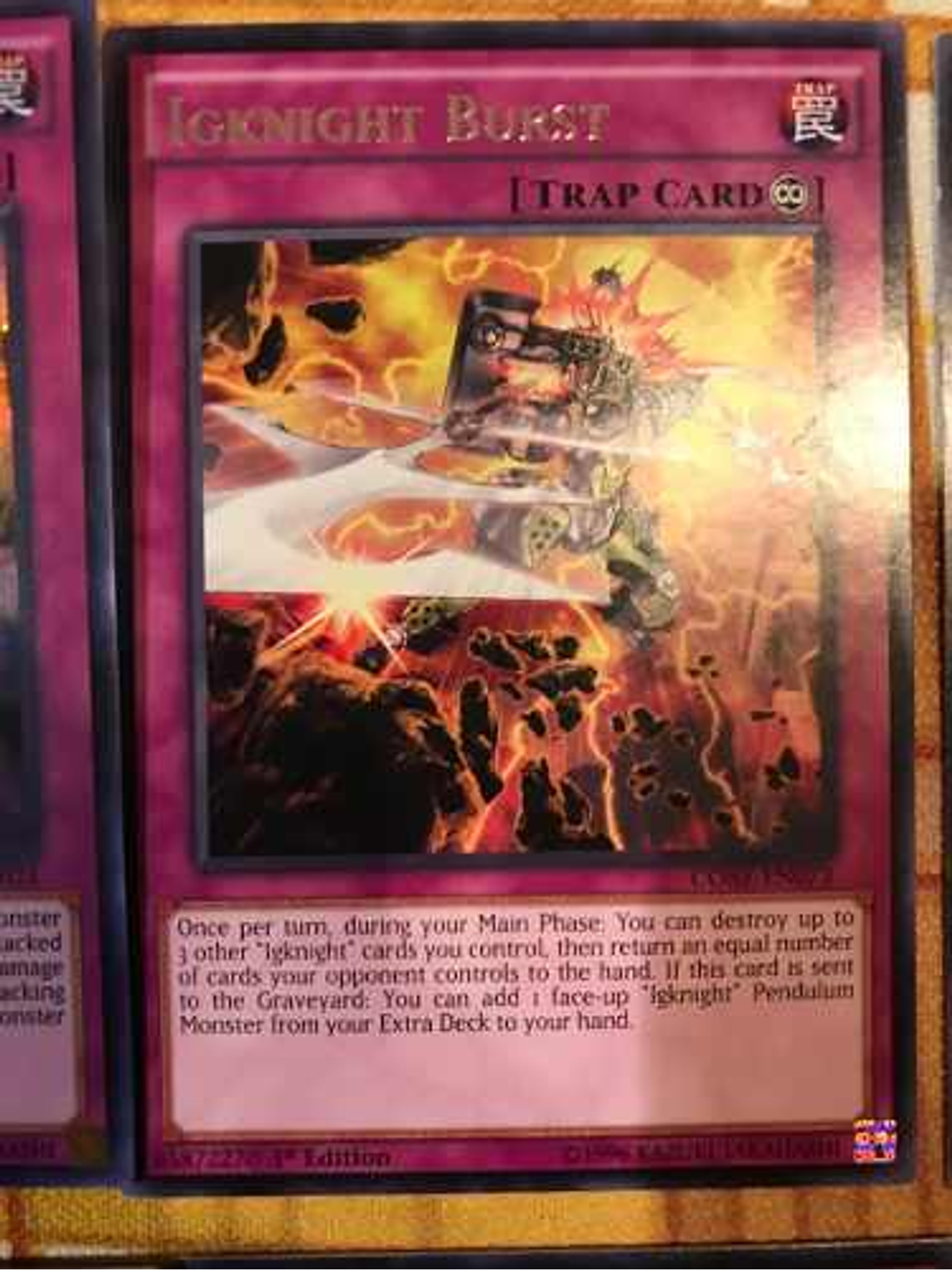 Igknight Burst - core-en073 - Rare 1st Edition 1