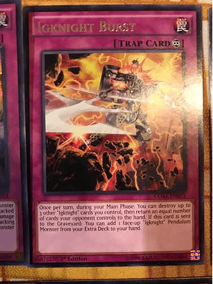 Igknight Burst - core-en073 - Rare 1st Edition