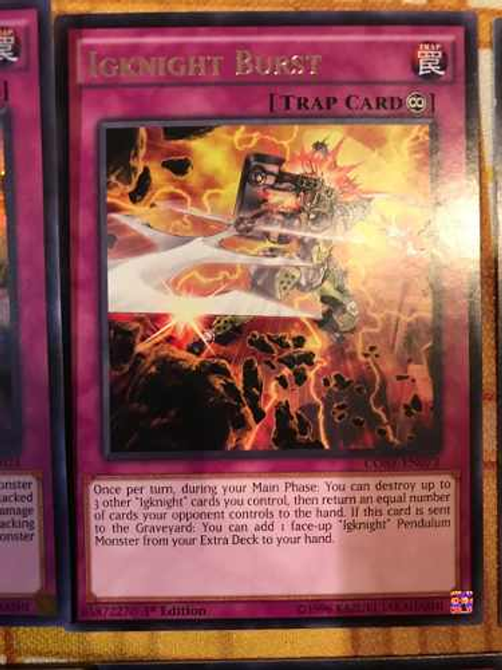 Igknight Burst - core-en073 - Rare 1st Edition 1