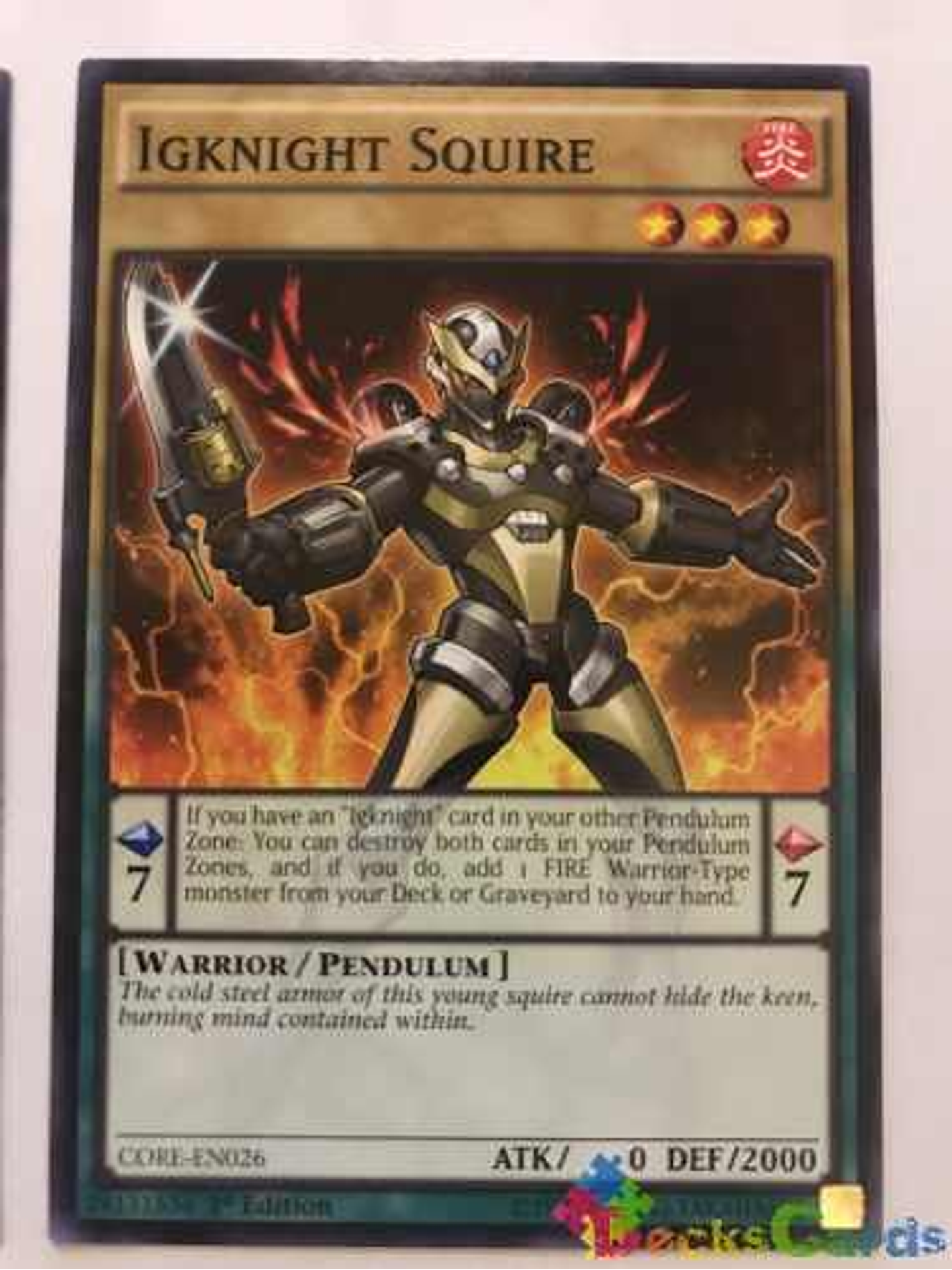 Igknight Squire - core-en026 - Common 1st Edition 1