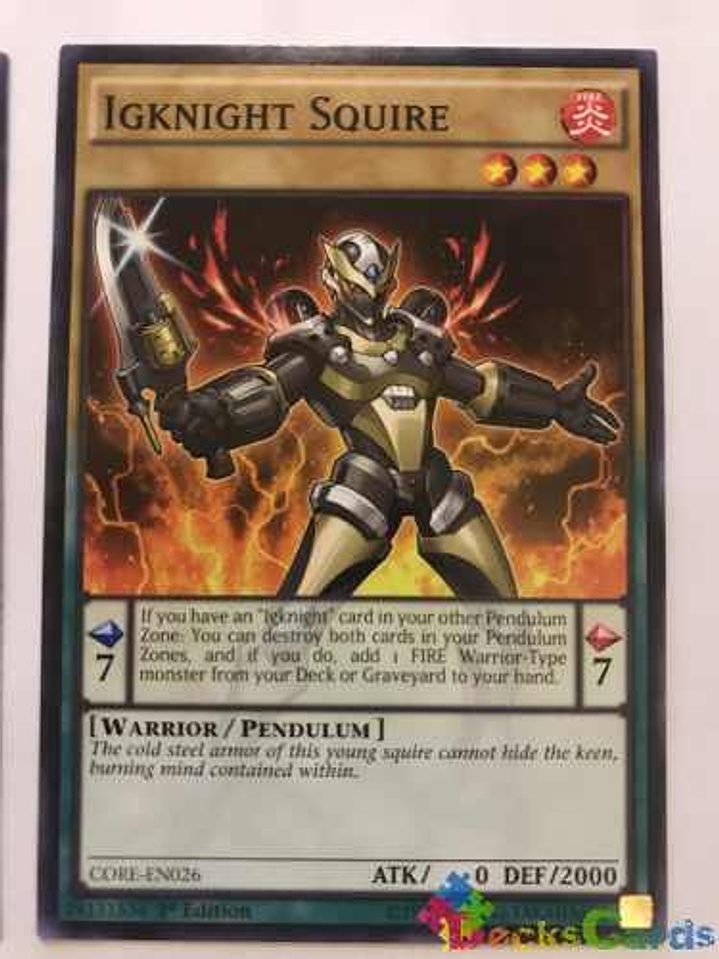 Igknight Squire - core-en026 - Common 1st Edition 1