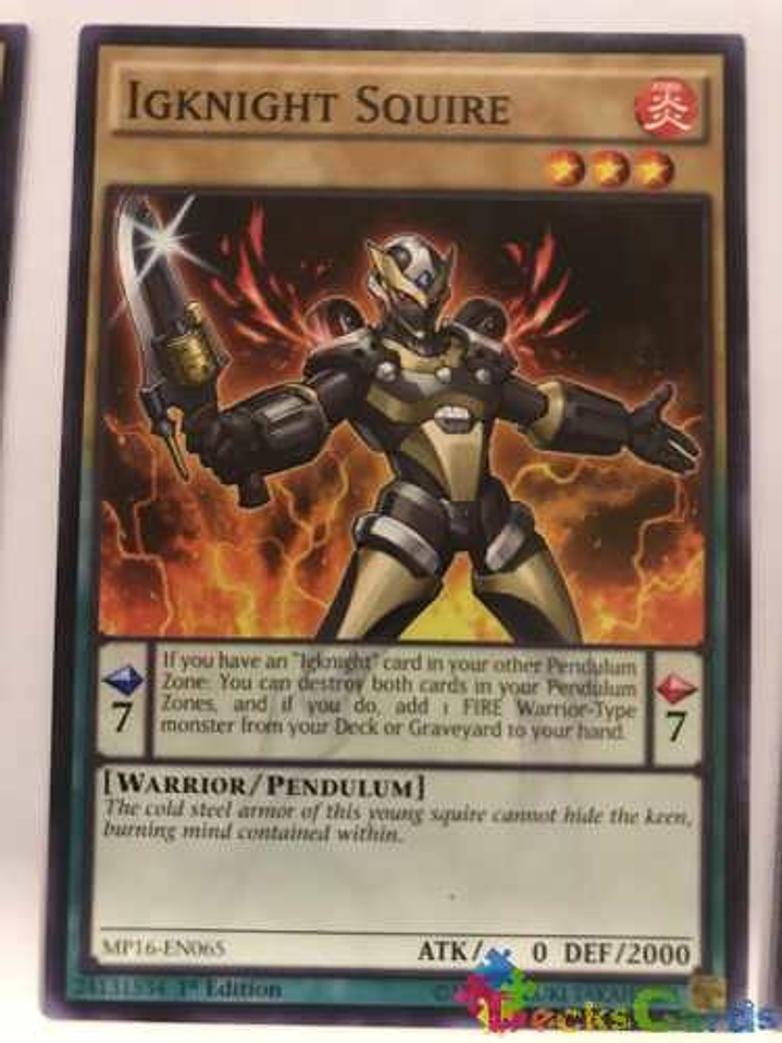 Igknight Squire - mp16-en065 - Common 1st Edition 1