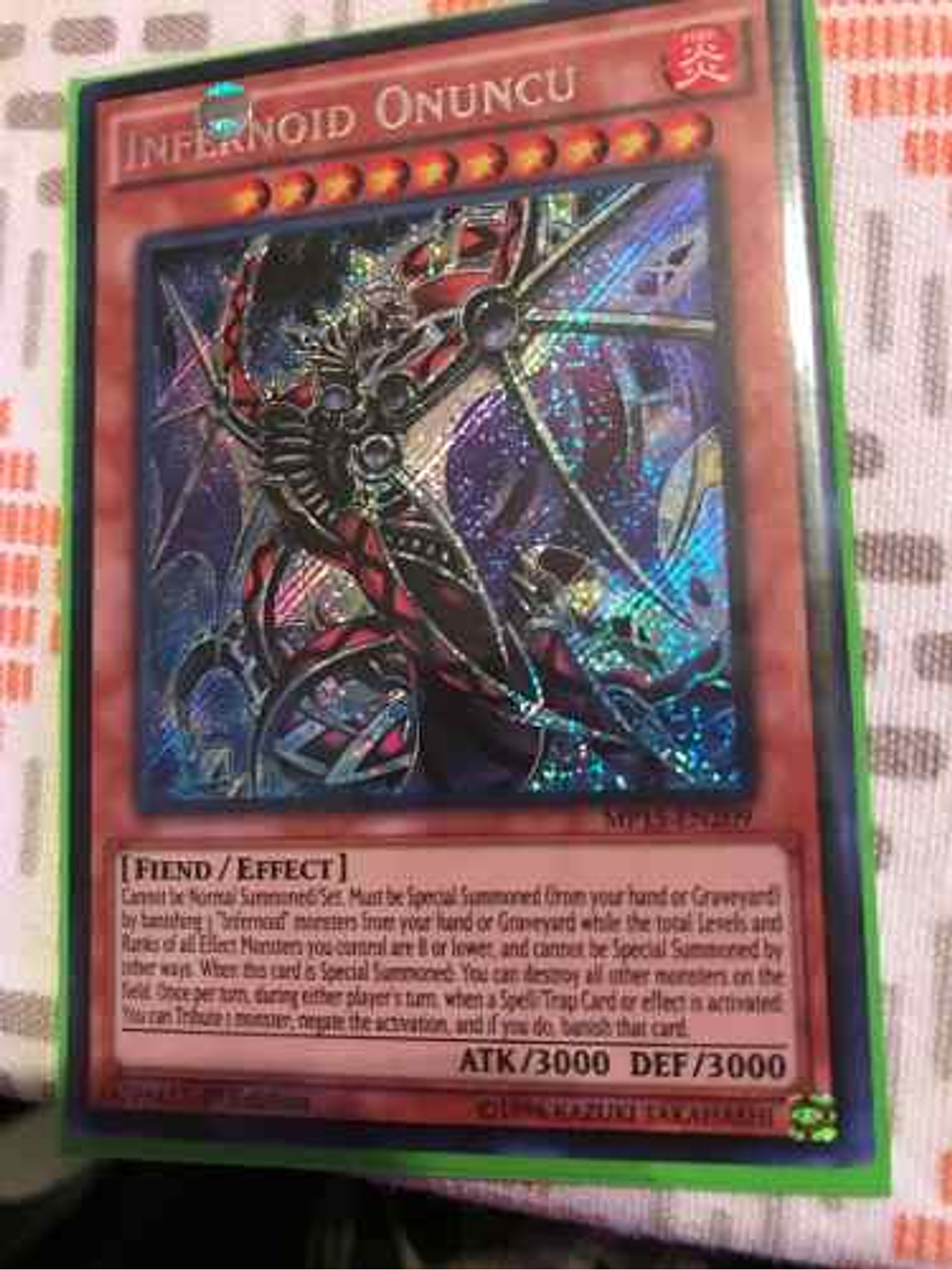 Infernoid Onuncu - mp15-en209 - Secret Rare 1st Edition 1
