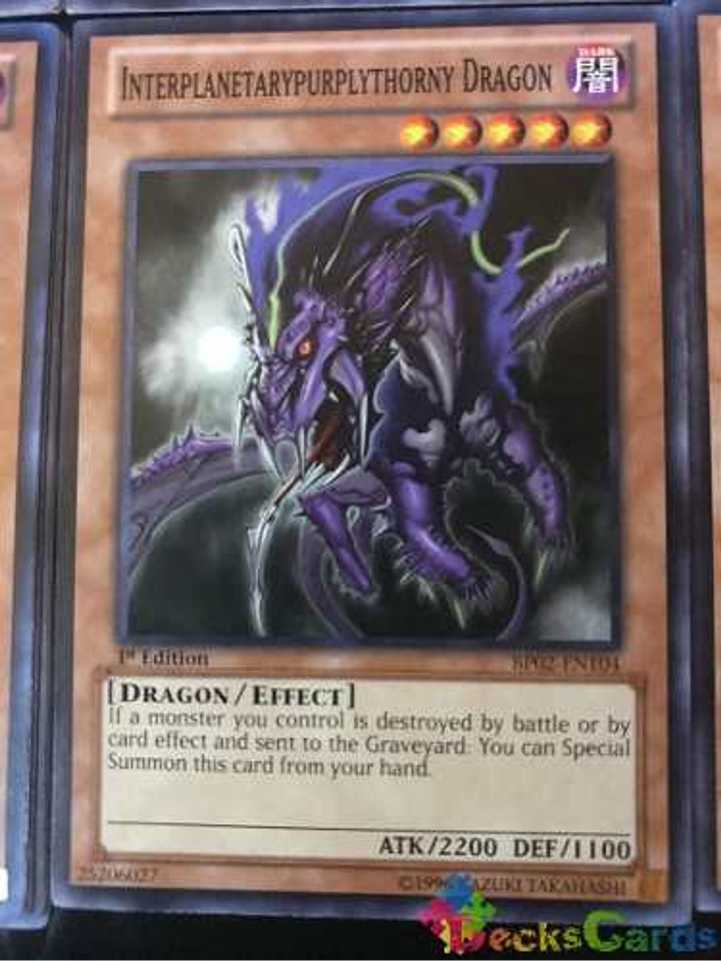 Interplanetarypurplythorny Dragon - bp02-en104 - Common 1st 1
