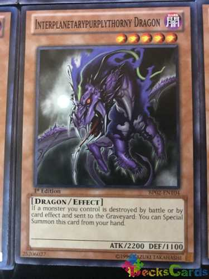 Interplanetarypurplythorny Dragon - bp02-en104 - Common 1st 1