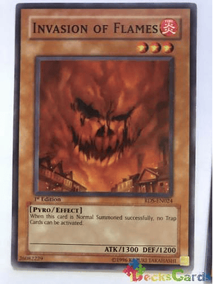 Invasion Of Flames - rds-en024 - Common 1st Edition