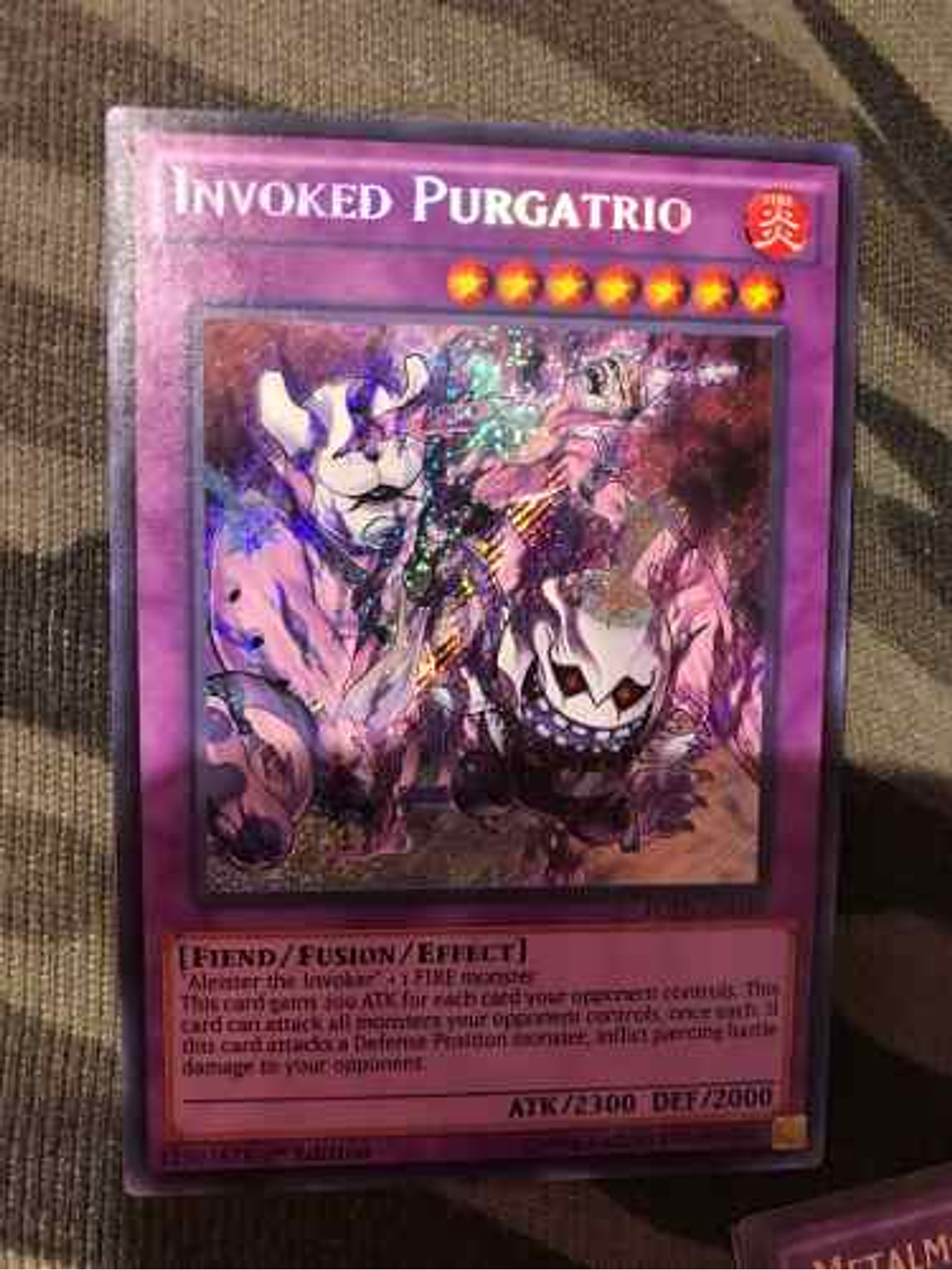 Invoked Purgatrio - fuen-en030 - Secret Rare 1st Edition 1