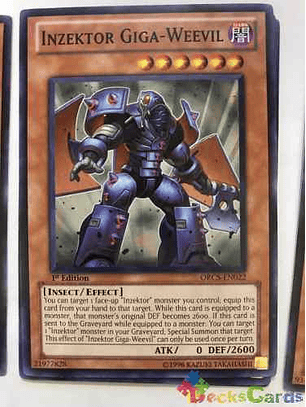 Inzektor Giga-weevil - orcs-en022 - Common 1st Edition