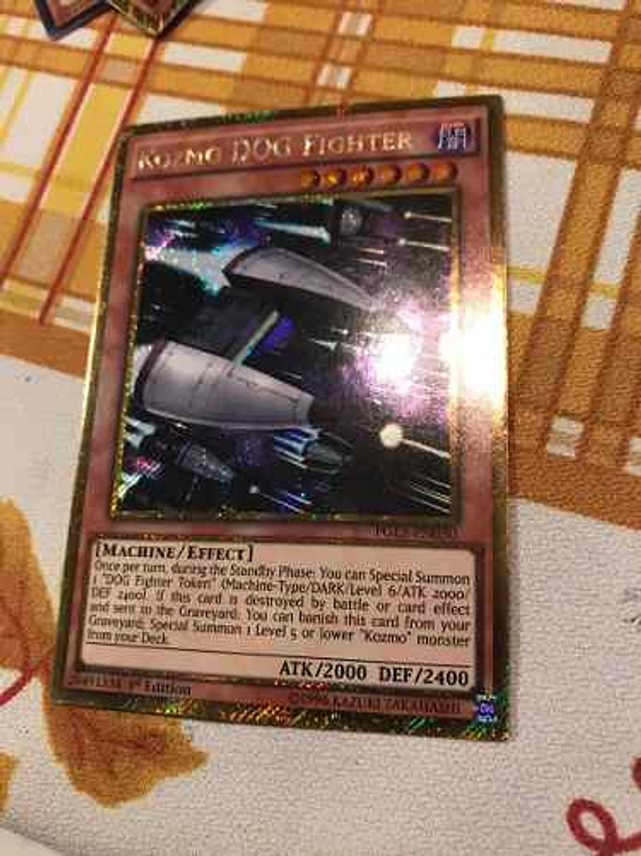 Kozmo DOG Fighter - PGL3-EN030 - Gold Secret Rare 1st Edition 1