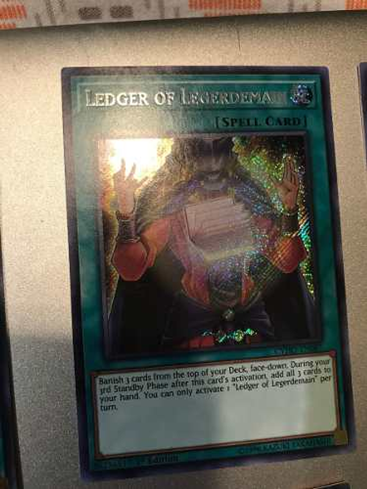 Ledger Of Legerdemain - cyho-en067 - Secret Rare 1st Edition 1