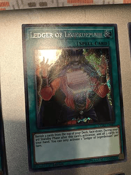 Ledger Of Legerdemain - cyho-en067 - Secret Rare 1st Edition