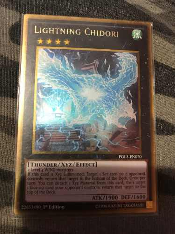 Lightning Chidori - pgl3-en070 - Gold Rare 1st Edition 1