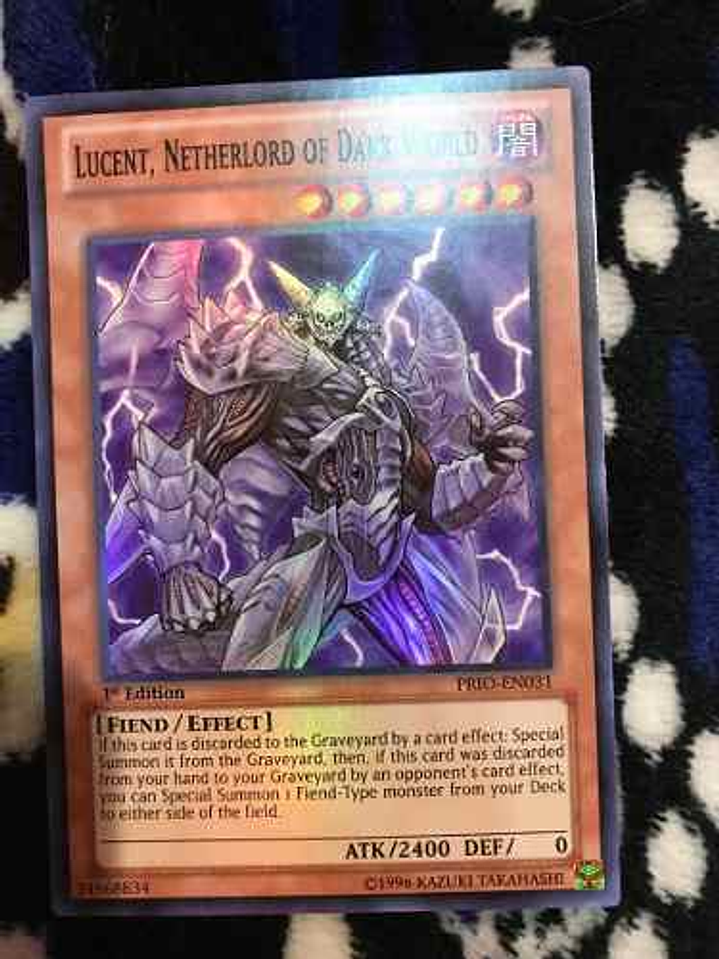 Lucent, Netherlord of Dark World - PRIO-EN031 - Super Rare 1st Edition 1