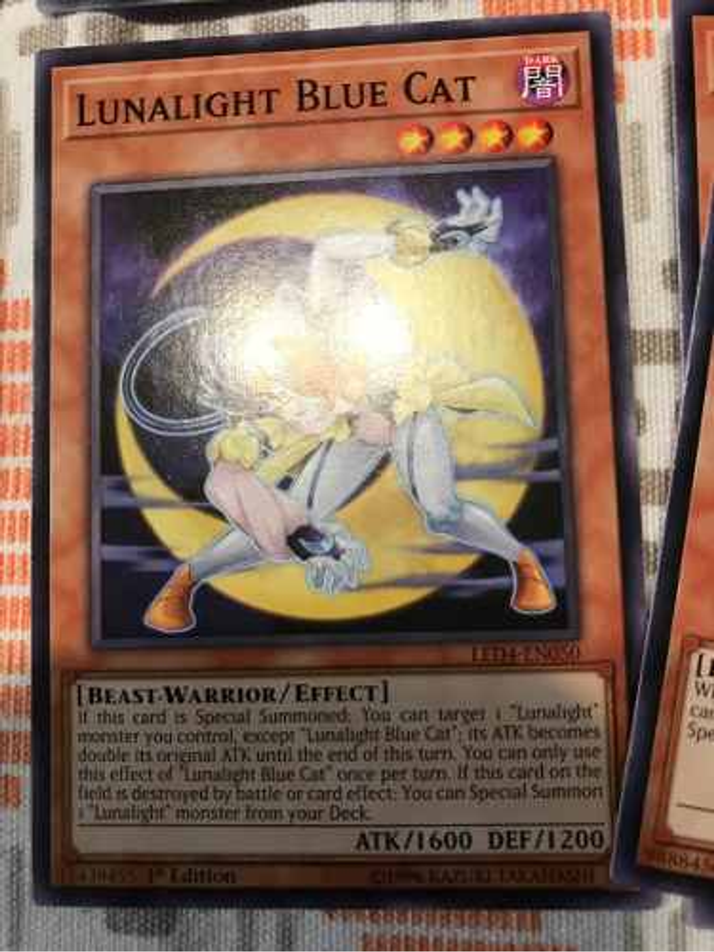 Lunalight Blue Cat - led4-en050 - Common 1st Edition 1